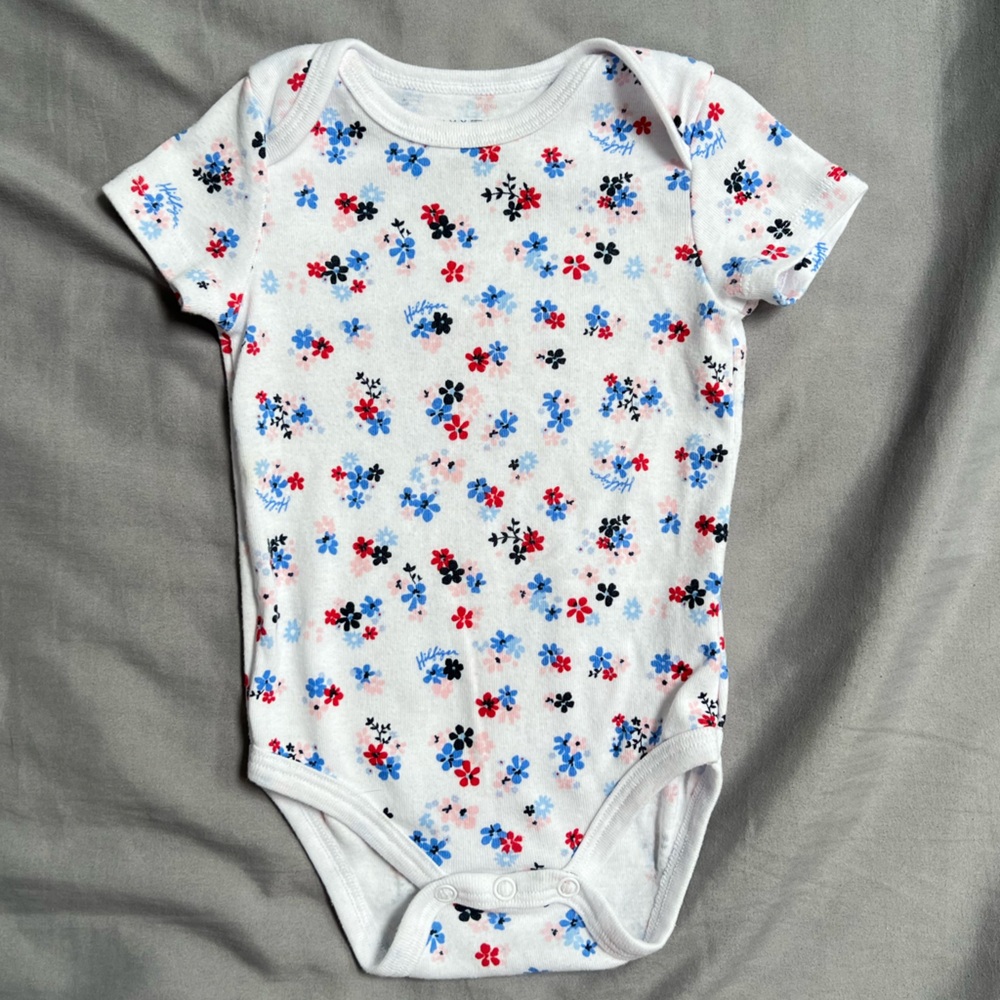 Tommy Hilfiger White Floral Kids One Piece